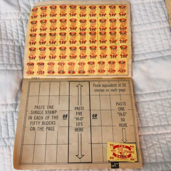 Vintage Collectible Ephemera - Stamp Books for Goods - '50s, '60s - Green Stamps - Picture 5 of 14